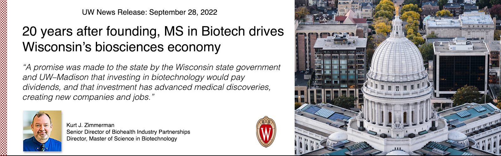 M.S. in Biotechnology Program, UW-Madison