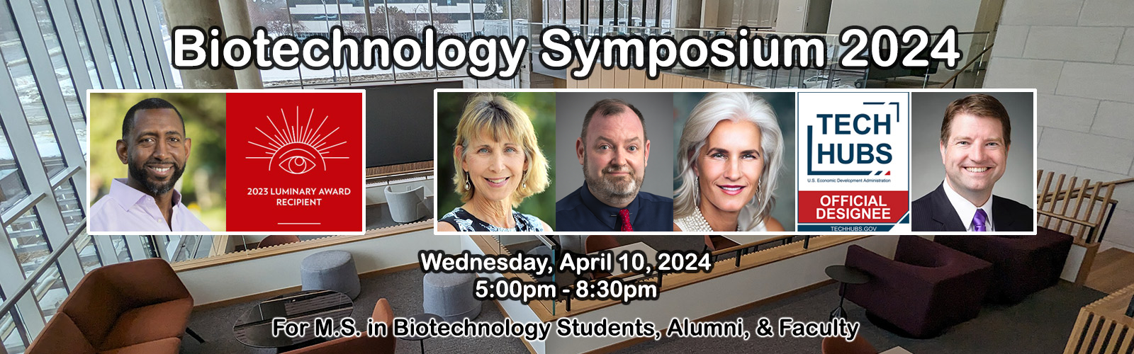 masthead for biotechnology symposium 2024
